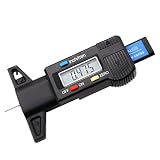 EUZUXU Medidor Digital de Profundidad de Perfil para Neumáticos, con Pantalla LCD, 0-25.4mm Profundidad Neumáticos, para Autos, Camiones, Motocicletas