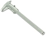 (6) Calibrador de precision, nonio 0,05 mm, caja de madera 150 mm