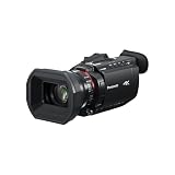 Panasonic HC-X1600E 4K 60p Videocámara Profesional con Lente Gran Angular de 25 mm, Zoom Óptico de 24x, OIS Híbrido de 5 Ejes, Wi-Fi, USB PD, Negra