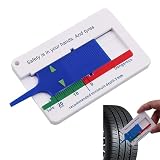 Eupneicu Medidor De Profundidad De La Banda De Rodadura Del Neumático Rango 0-20mm, Medidor De Profundidad De Neumáticos, Profundidad Ajustable De La Banda De Rodadura Para Motocicleta Y Automóvil