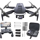 GPS Drones con Camara 4K HD para Adultos, 90 min de Vuelo, Seguimiento Automático, Retorno Autónomo, Motor sin Escobillas, Transmisión 5G FPV, Ideal para Principiantes–NAFYRE N11 PRO