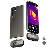 TOPDON Cámara termográfica TC002C Duo para Android/iOS, 512 x 384 TISR de alta resolución, -20 – 550 °C, 25 Hz, para smartphone, tableta, PC, USB, Lightning, cámara infrarroja para inspección