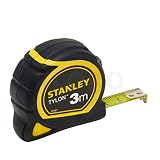 STANLEY Flexómetro Tylon de 3 m, Cinta Métrica, Cinta de Acero Resistente, Revestimiento Duradero Tylon (aumenta en 50% durabilidad), Diseño Compacto Ergonómico, 0-30-687