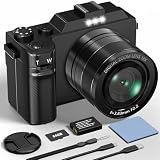 Cámara Digital, Camara de Fotos Digital 5K 64MP con Tarjeta 64GB WiFi, Autofoco, Cámara Compacta con Pantalla LCD de 3' Selfies Cámara de Vlog para Principiantes Adolescentes Adultos Youtube