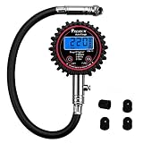 Medidor de Presión de Neumáticos Digital, Manometro Presion Neumaticos de Automóviles para bicicleta motocicleta con camioneta y pantalla LCD retroiluminada