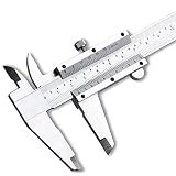 Spurtar Pie de Rey 0-150mm 0-6'' Calibre Analogico Calibrador Precisión 0.02mm /0.001'' Calibre Pie de Rey Vernier Caliper para Uso Profesional, Industrial, Bricolaje Doméstico