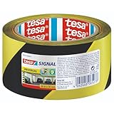 Tesa 58133-00000-00 - Cinta de Señalización Temporal PP Adhesiva, Amarillo/Negro