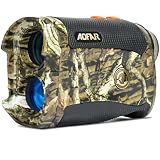 AOFAR HX-1200T Telemetro Caza Tiro con Arco 1200 Metros Disparo Wild Plus Telémetro Caza de Camuflaje a Prueba de Agua, 6X 25 mm, Modo de Alcance y Arco, Paquete de Regalo de batería Gratis